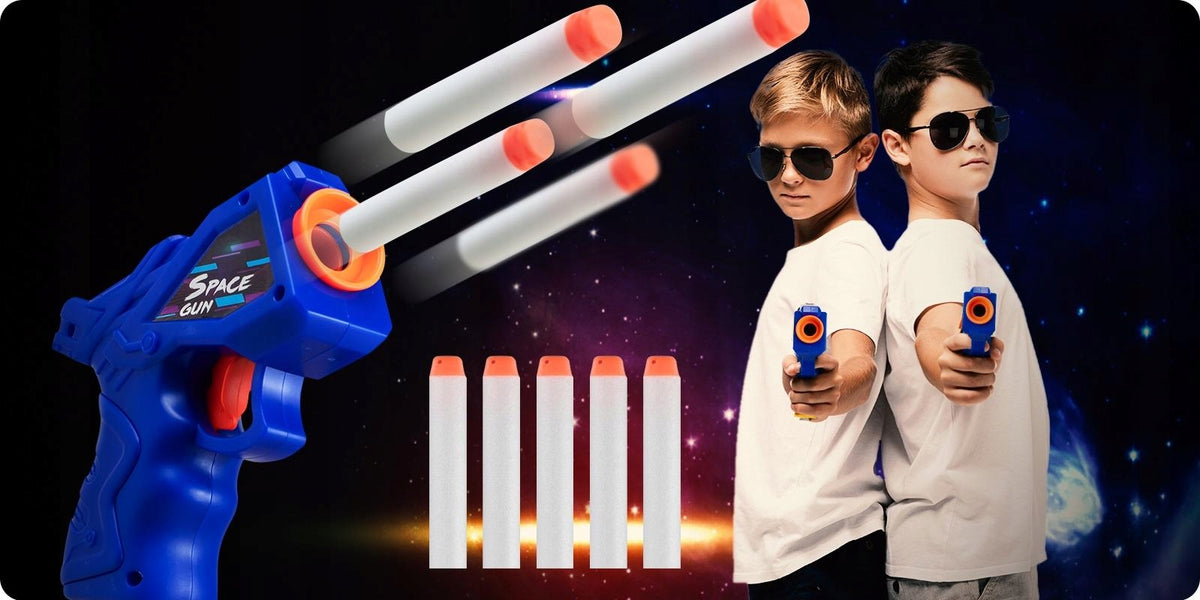 Toy Gun with Foam Darts + Bullets Brand Webski