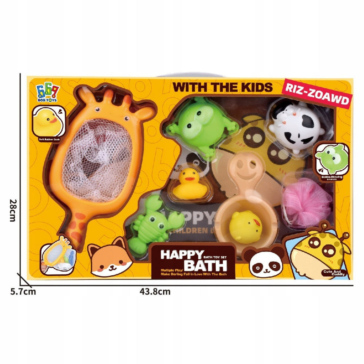 Toys Animal Bathing Water Set Giraffe Strainer 8 El For Children Manufacturer code 6063033618