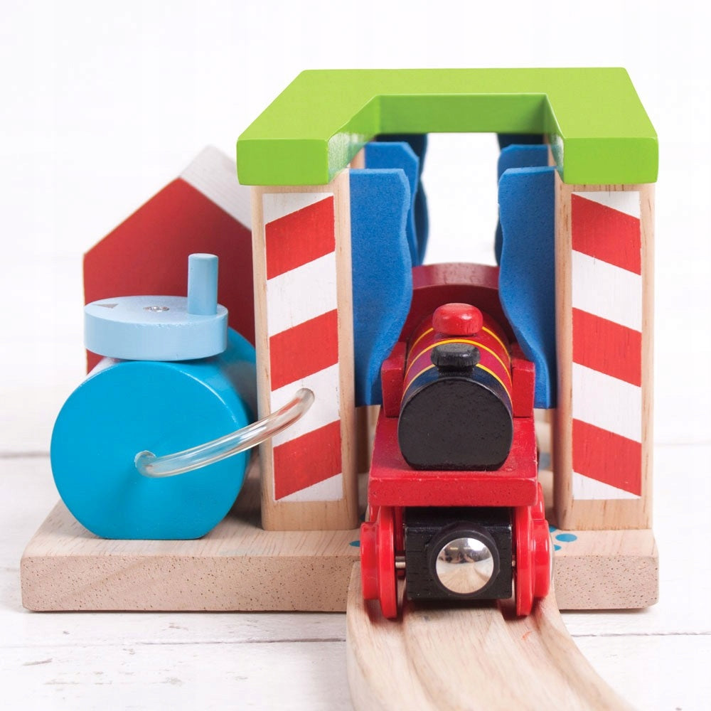 Toys Wooden car wash for trains Bigjigs Toys 3+ Packaging status original