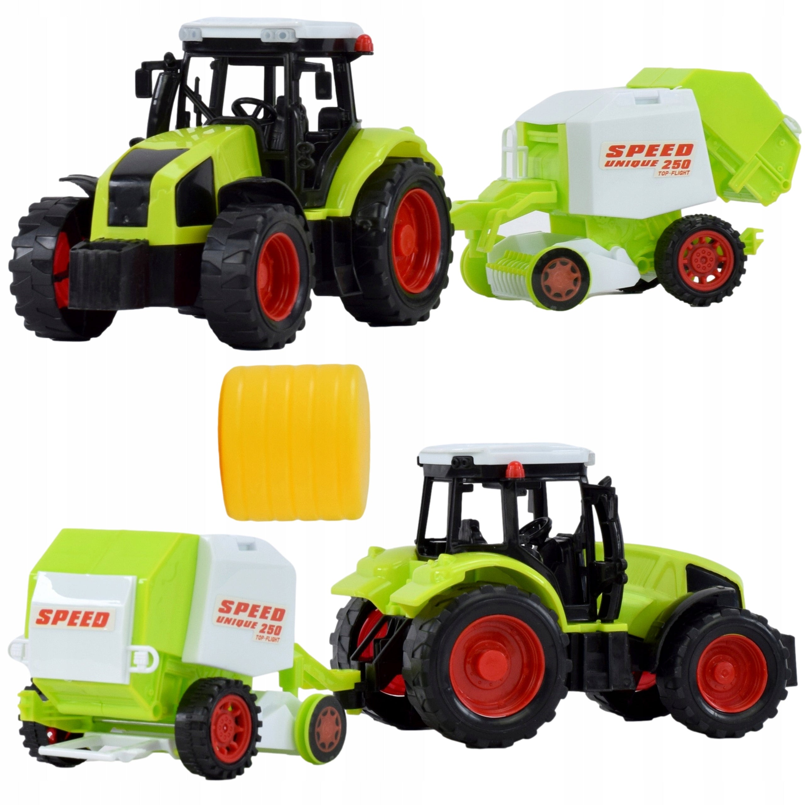 Tractor Agricultural Tractor Press Baler Set Bela Hay Machine