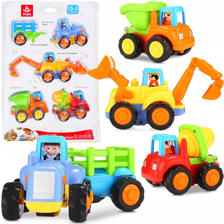 Tractor Excavator Dump Truck with Drive SET ZA0020 Brand Hola
