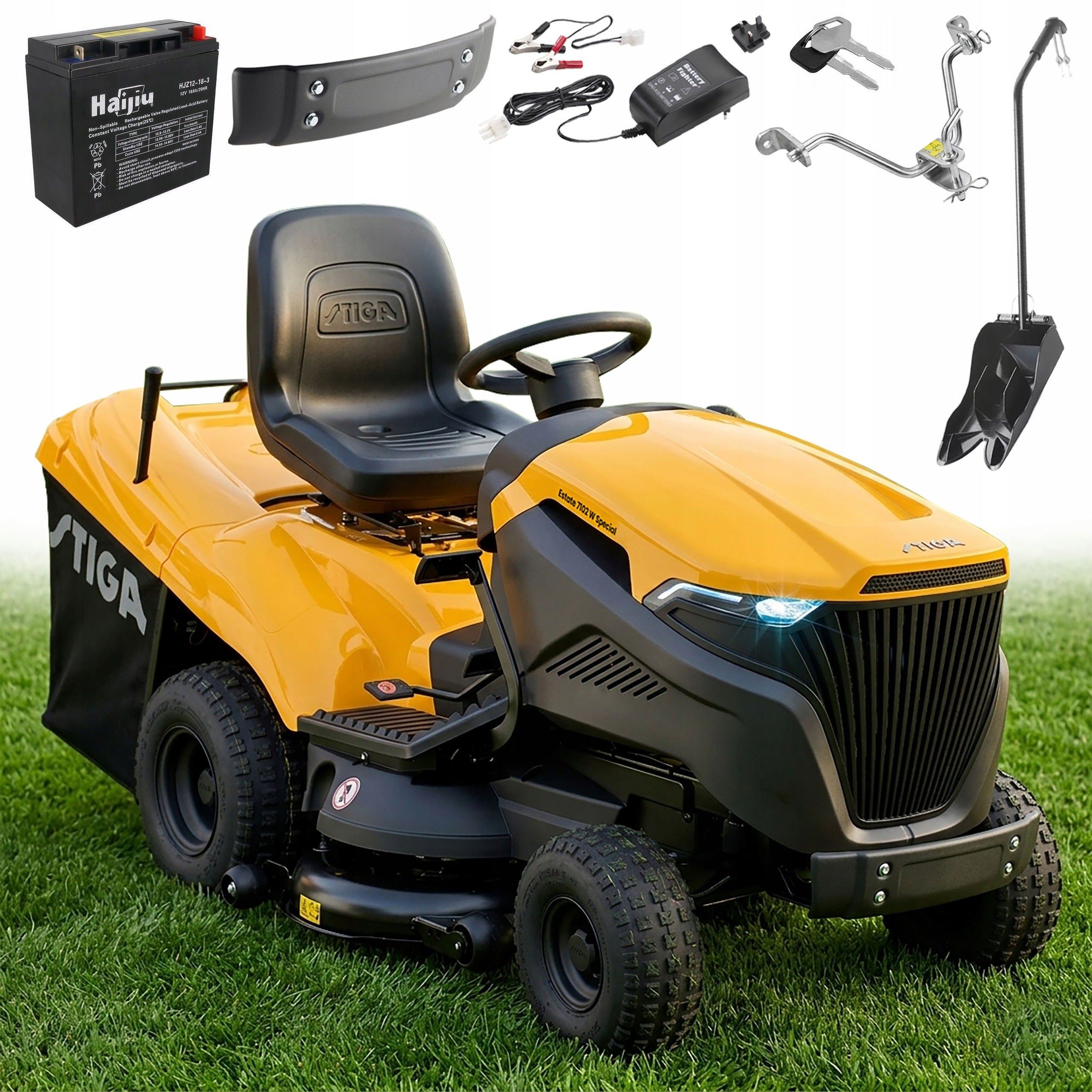 Tractor Lawn Mower STIGA Estate 7102 W Special Edition Honda V-TWIN Set