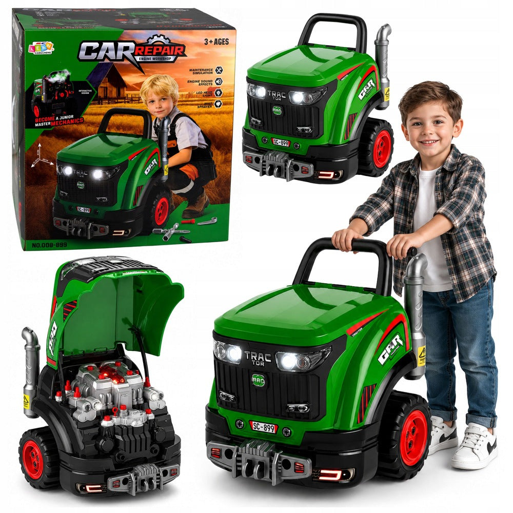 Tractor Unscrewable Small DIY Lights Sounds Water Pair