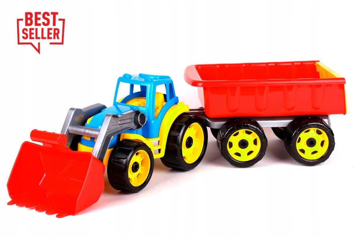 Tractor with Trailer Tractor Excavator 65cm Bulldozer CHILD'S DAY
