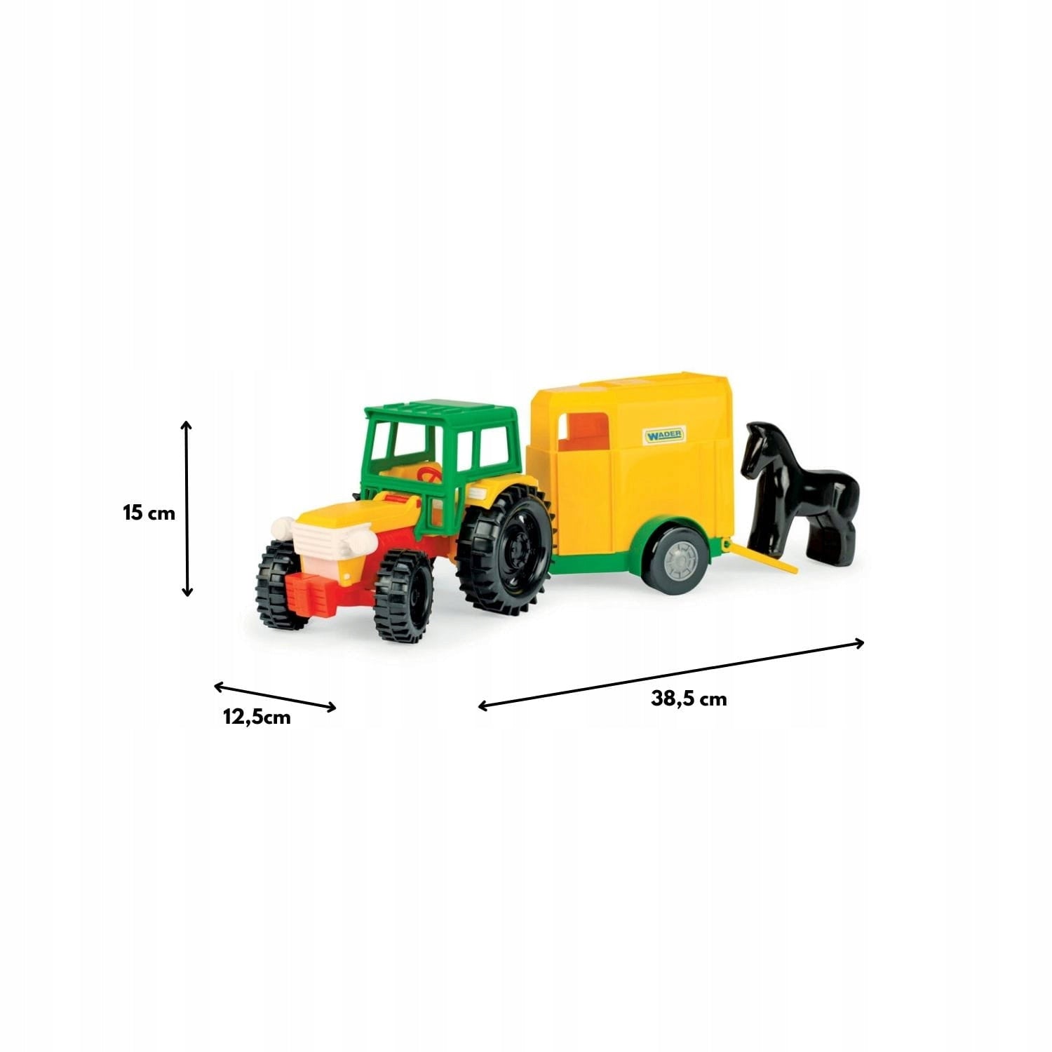 Tractor with horse trailer Brand Wader