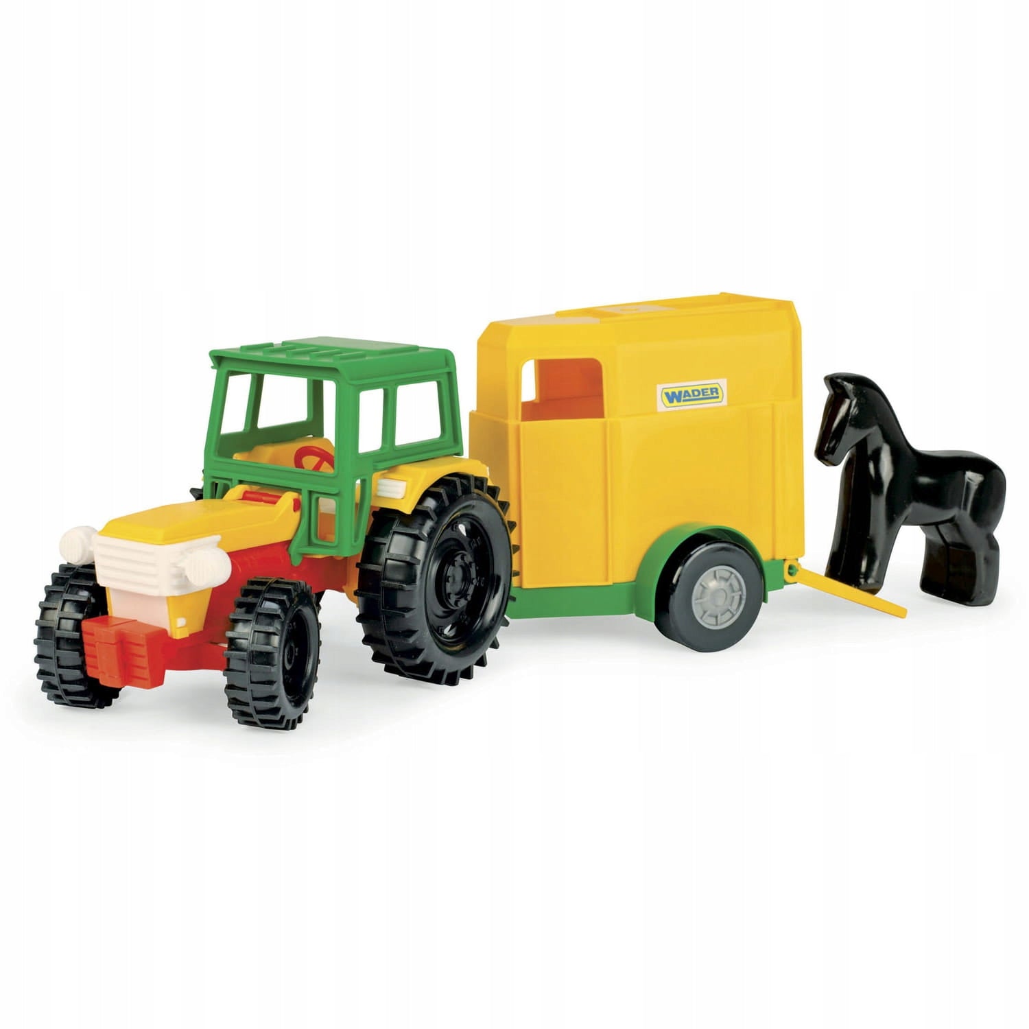 Tractor with horse trailer