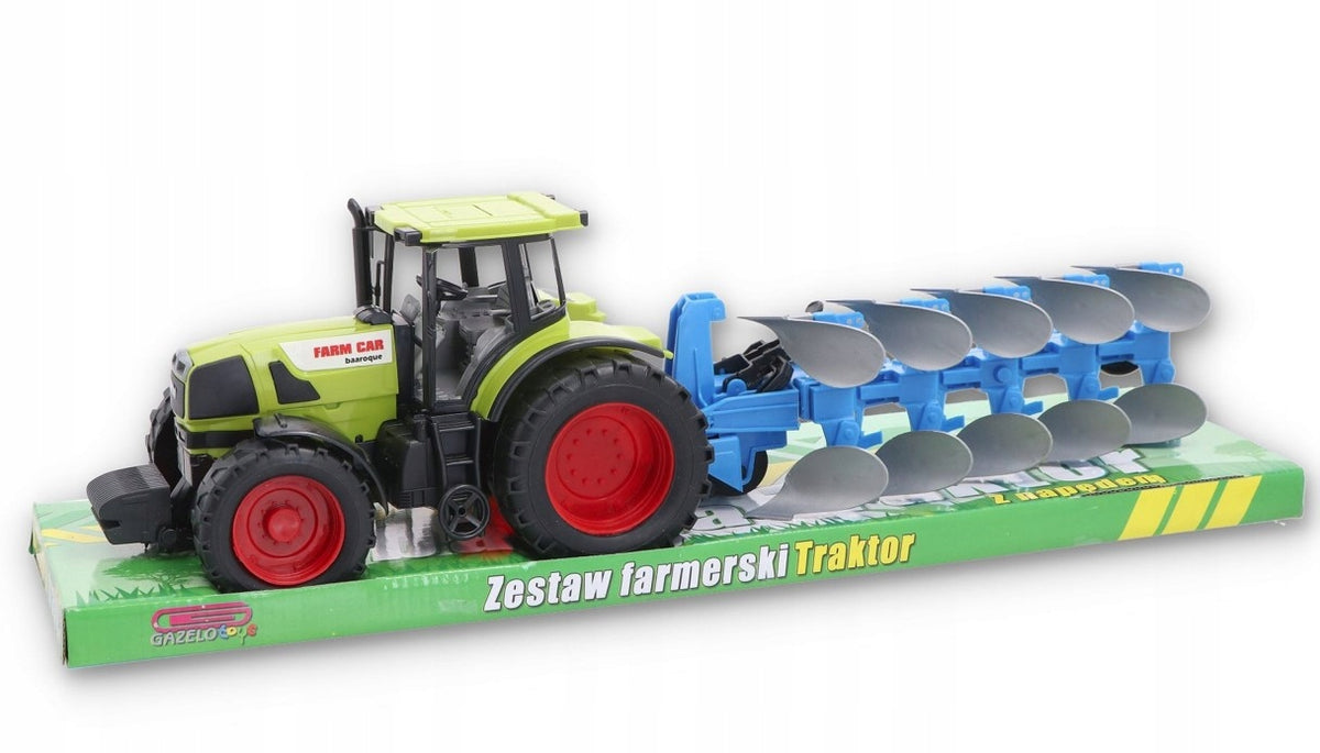 Tractor with plough Agricultural machine Plough + Twisted wheels + Drive 54 cm Manufacturer code 0375