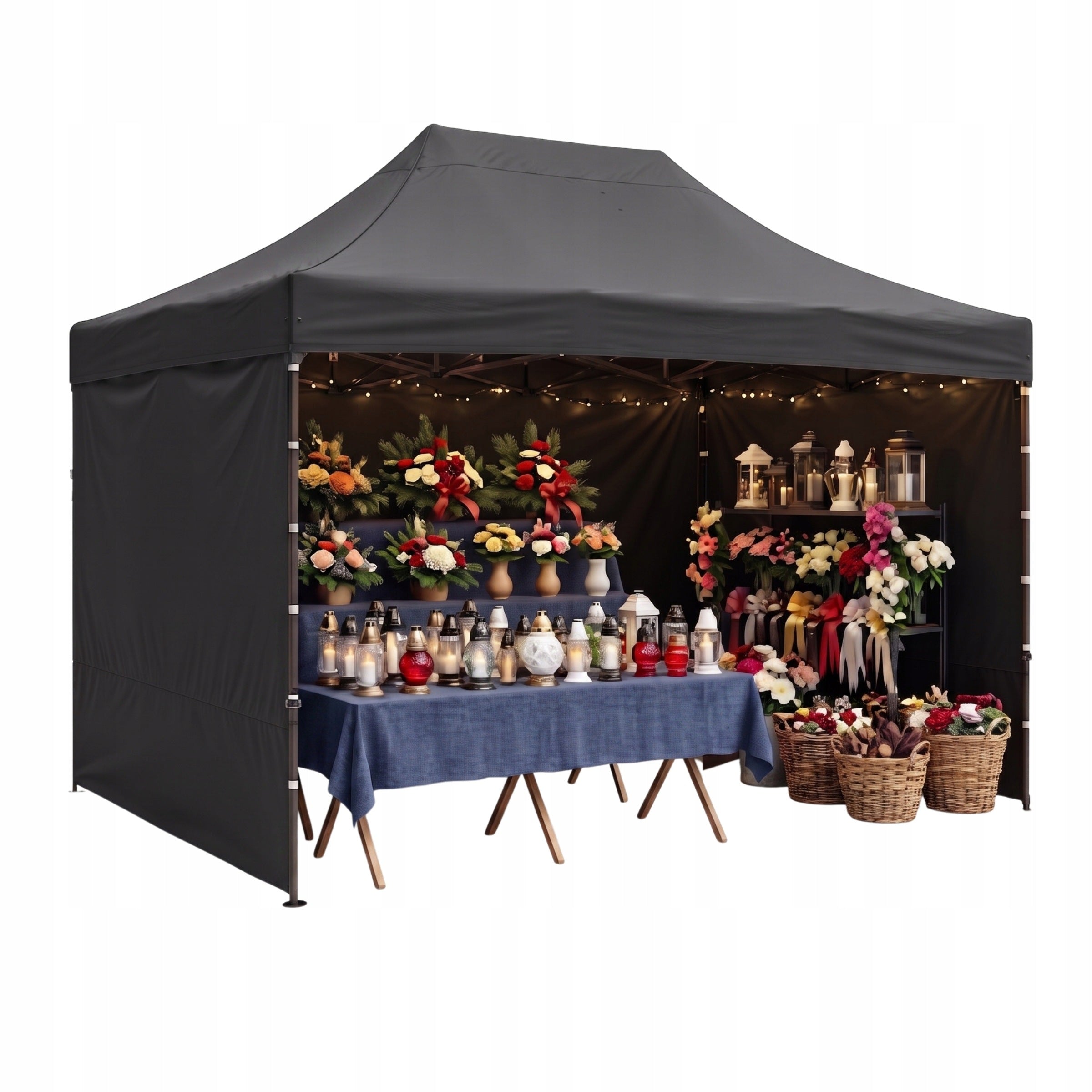 Trade Tent 3x4,5 m Aga Party Black Express Pavilion Waterproof
