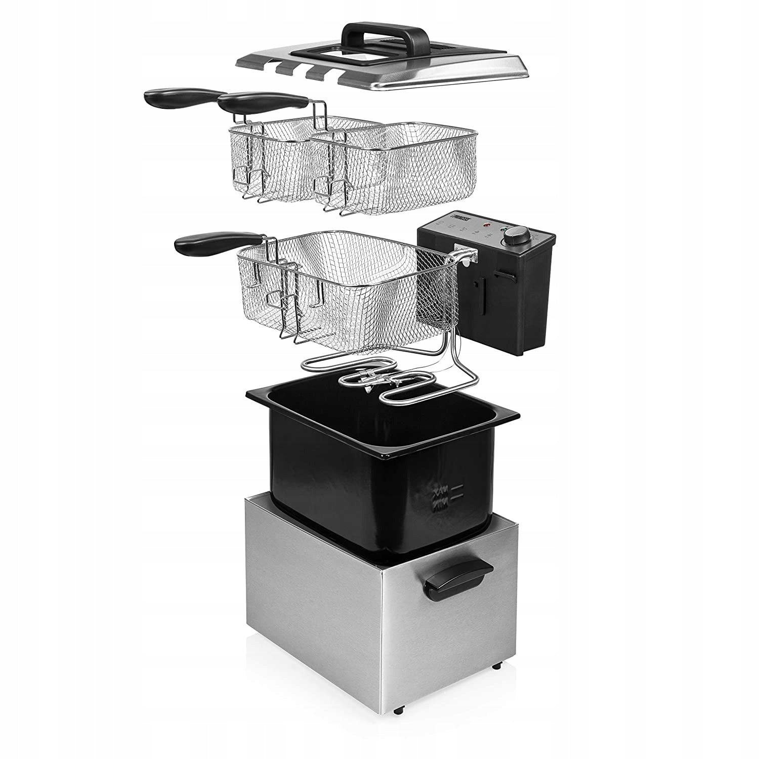 Traditional Fryer 5L 3270W 3 Baskets Steel Princess 185000 Brand Princess