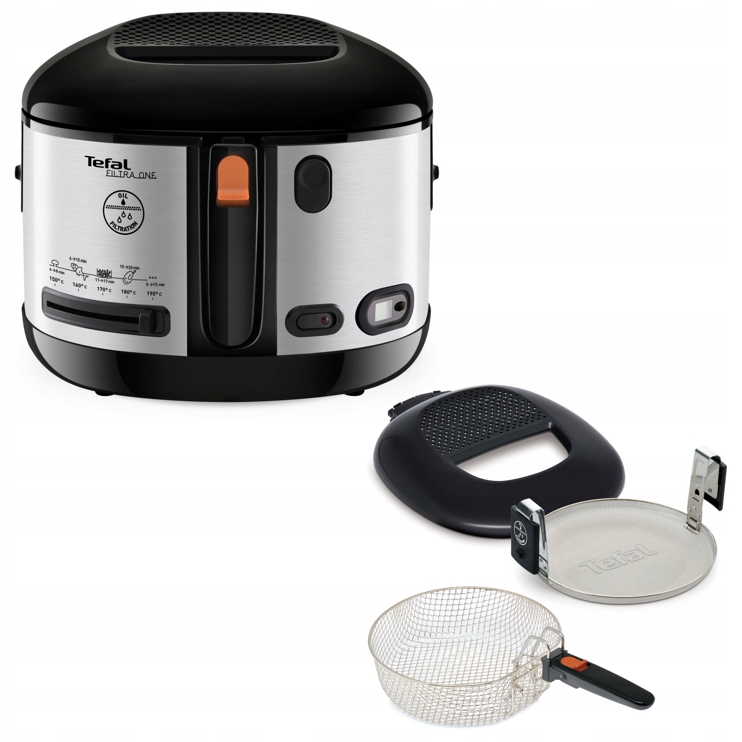Traditional Fryer TEFAL One Metal 1.2 kg 2.1l FF175D71 for Frying