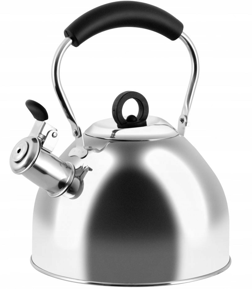 Traditional KETTLE 2,5L with Whistle INDUCTION Gas PROMIS HIGH GLOSS STEEL