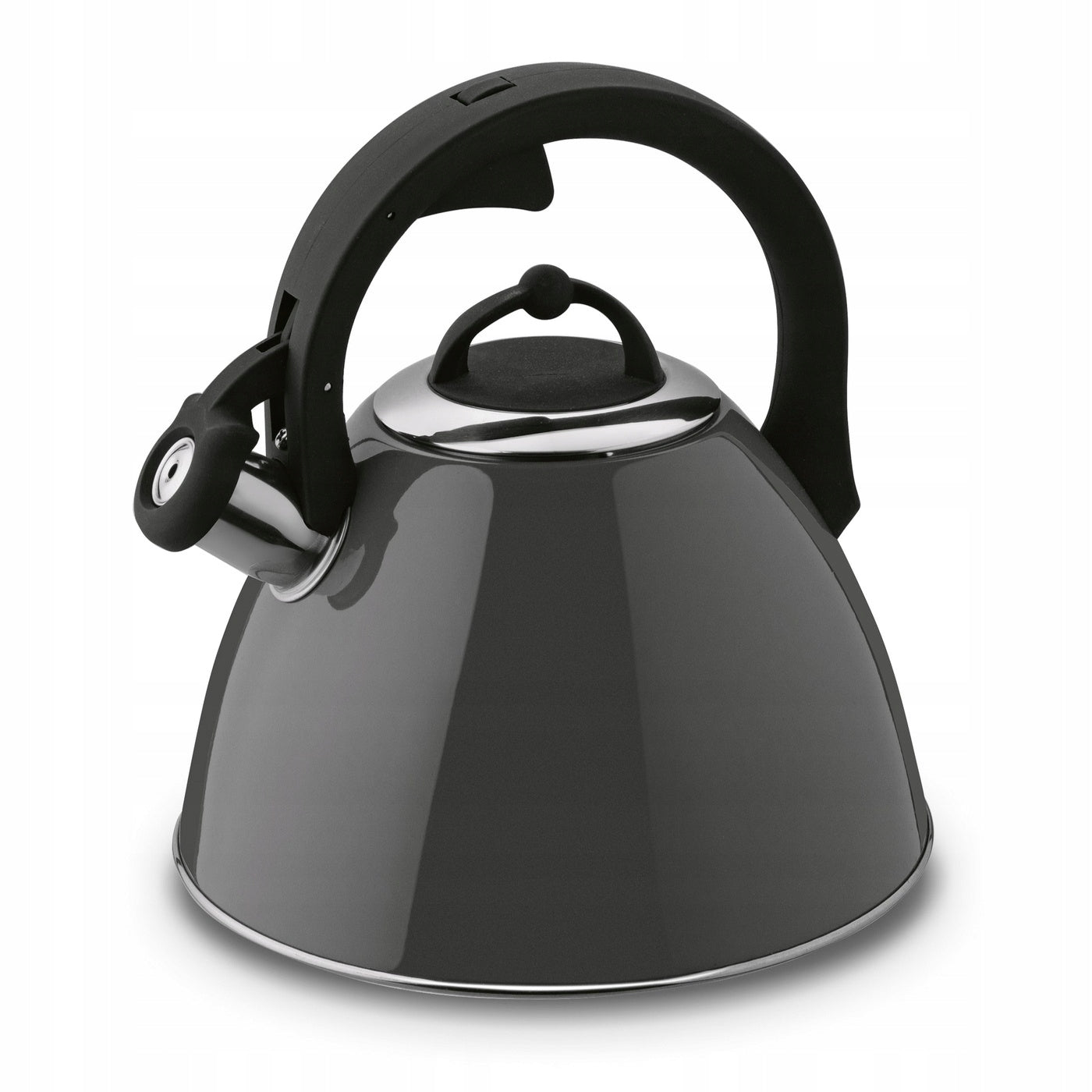 Traditional LARGE GAS KETTLE with whistle kettle INDUCTION grey 3L Norton