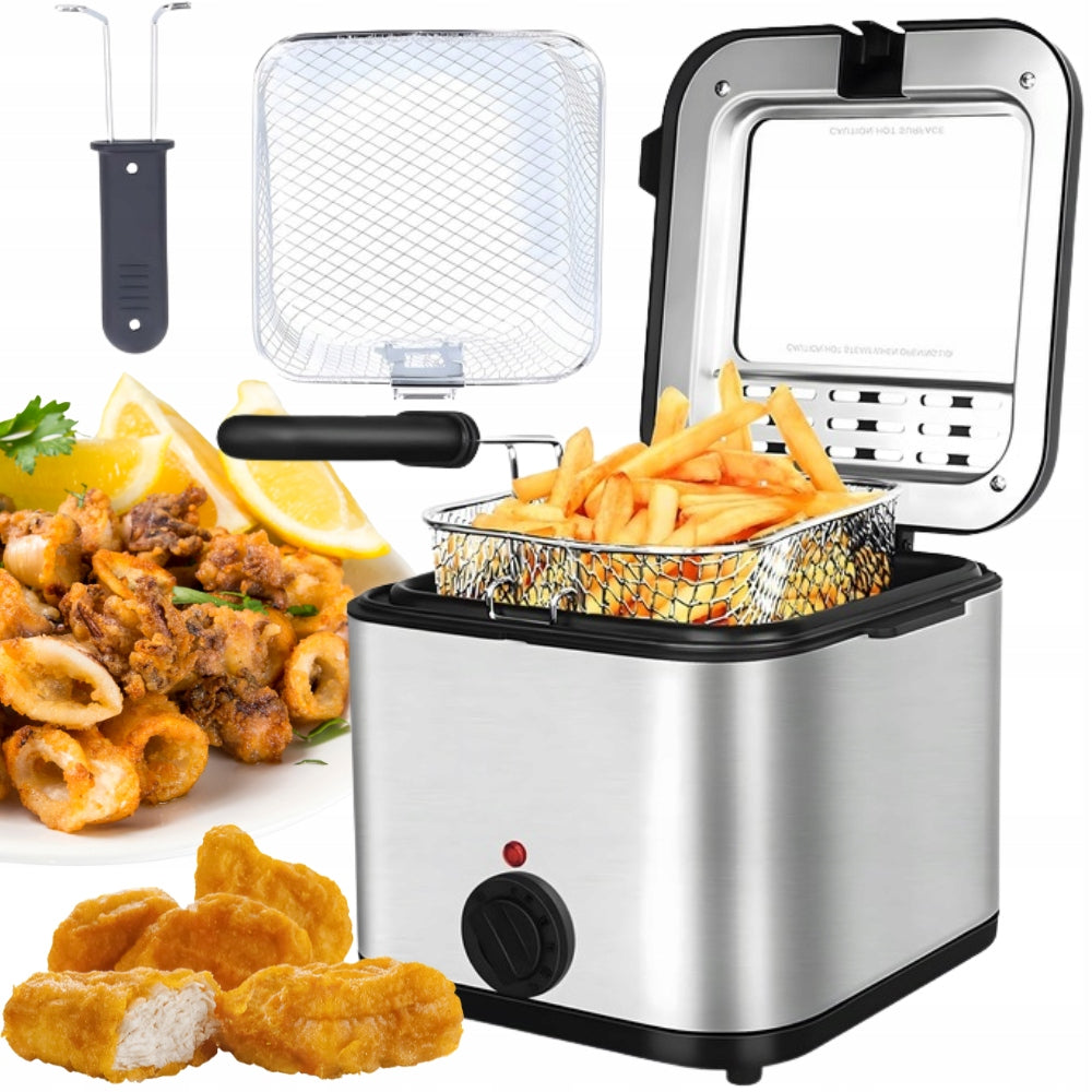 Traditional Oil Fat Fryer 2,5L for Frying Fish Fries 1000W
