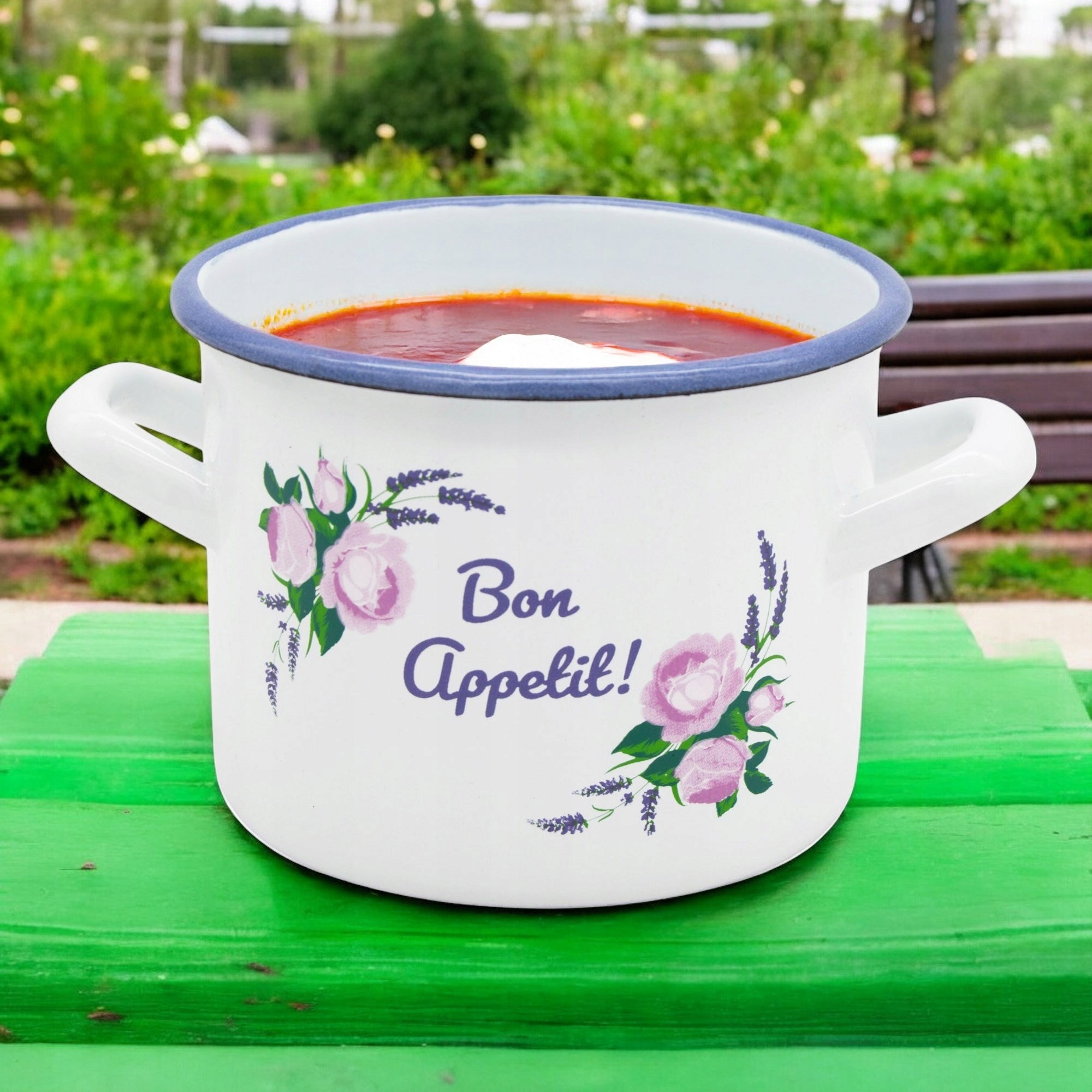 Traditional Steel Enamel Pot 14 cm KITCHEN CLASSIC BON APPETIT Manufacturer code 42892