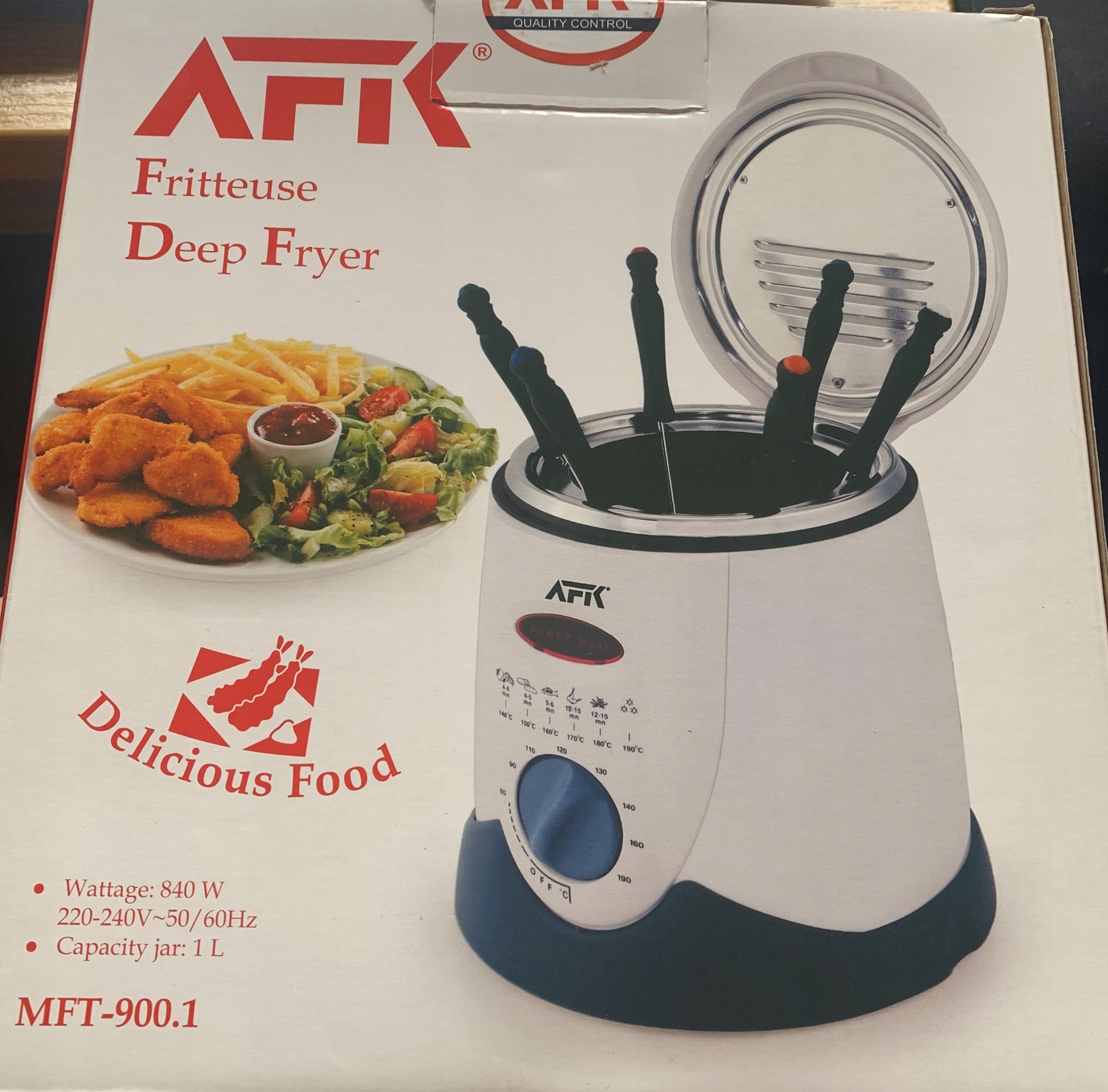 Traditional air fryer AFK MFT-900.1 840 W EAN (GTIN) 4006160822328
