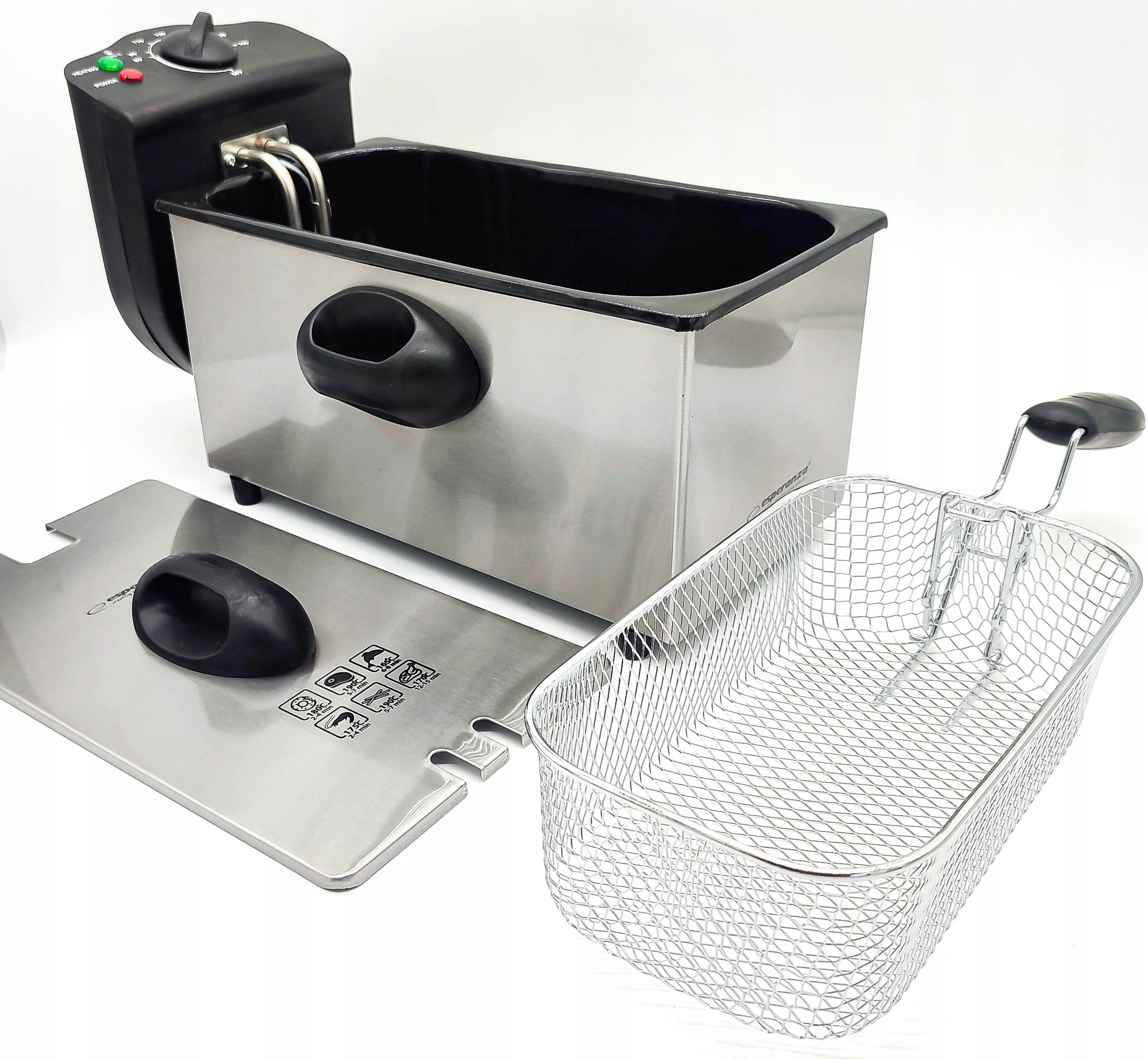 Traditional air fryer Esperanza EKG010 FRY 2000 WAT 3 Liters Manufacturer code FRYTKOWNICA DUŻĄ 3L 2000W