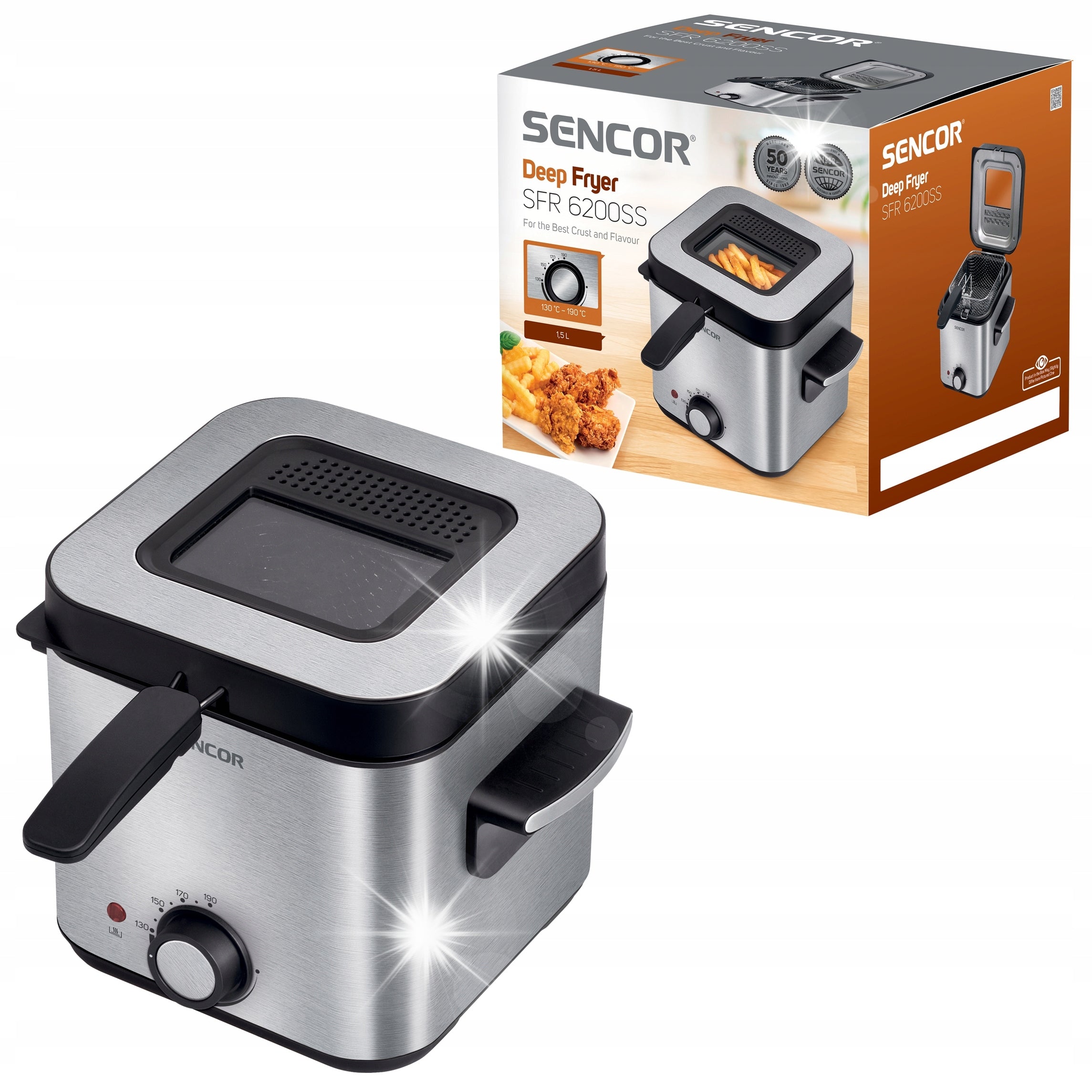 Traditional air fryer Sencor 6200SS 900W 1,5L
