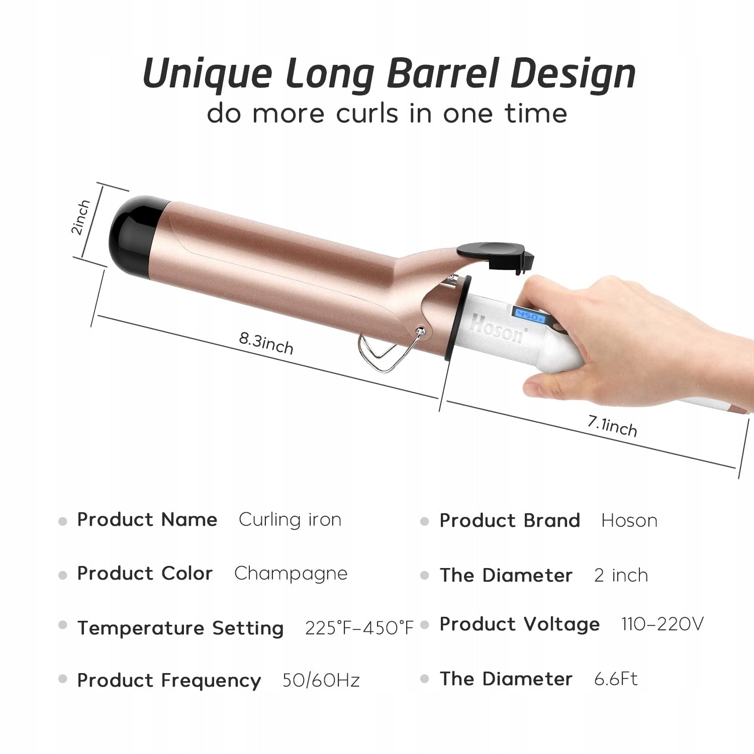 Traditional curling iron hoson x8399 Brand no brand