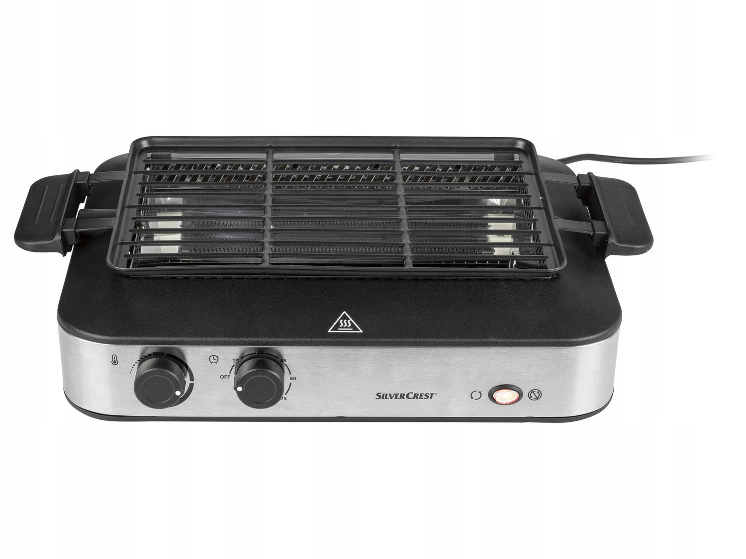 Traditional electric grill SilverCrest SMEG 1600 A1 silver/grey 1600 W Temperature control yes
