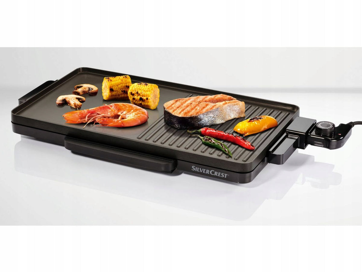 Traditional electric grill SilverCrest SPG 2000 A1 black 2000 W Packaging status original
