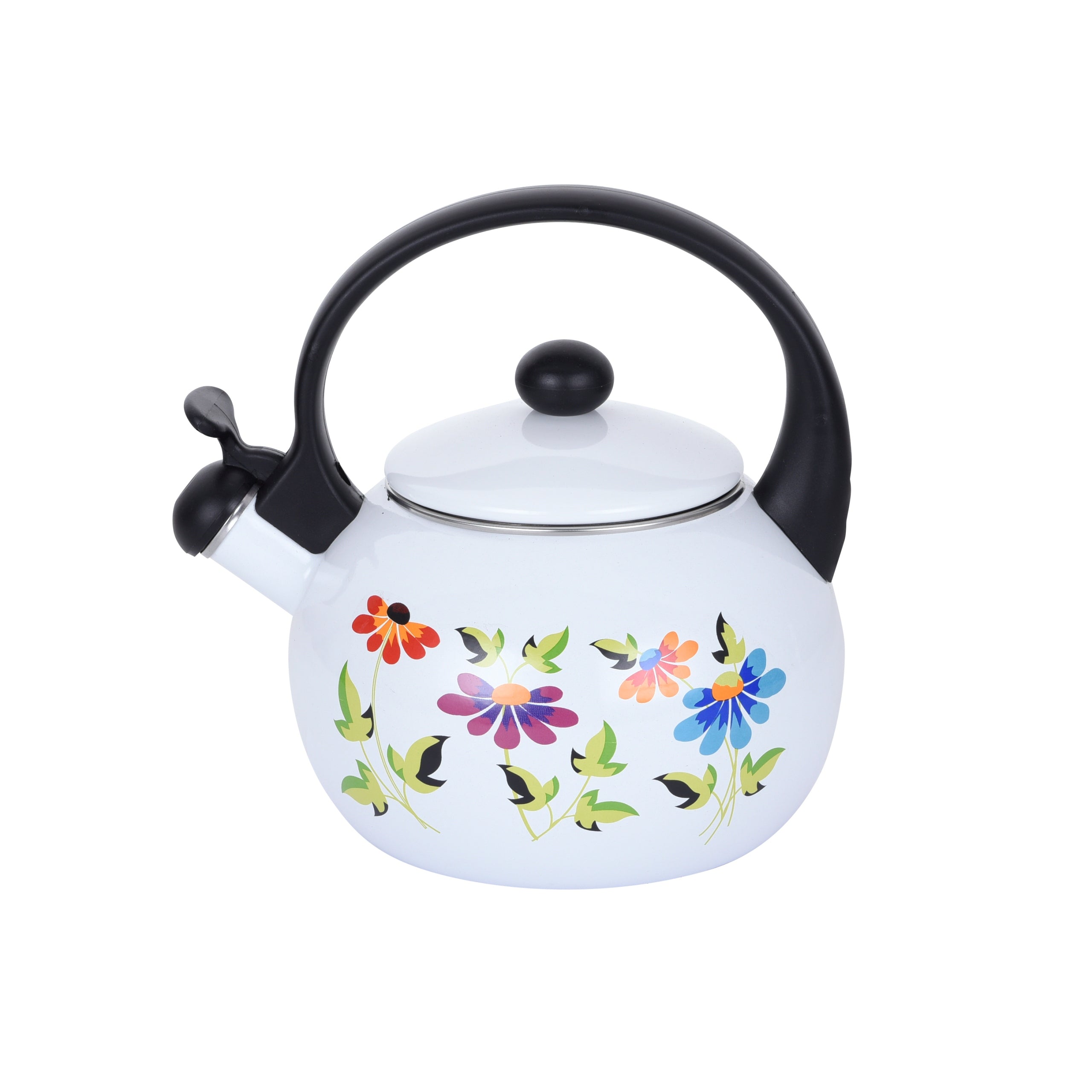 Traditional enamelled steel kettle Kamille 2,2 l multicolor 1030