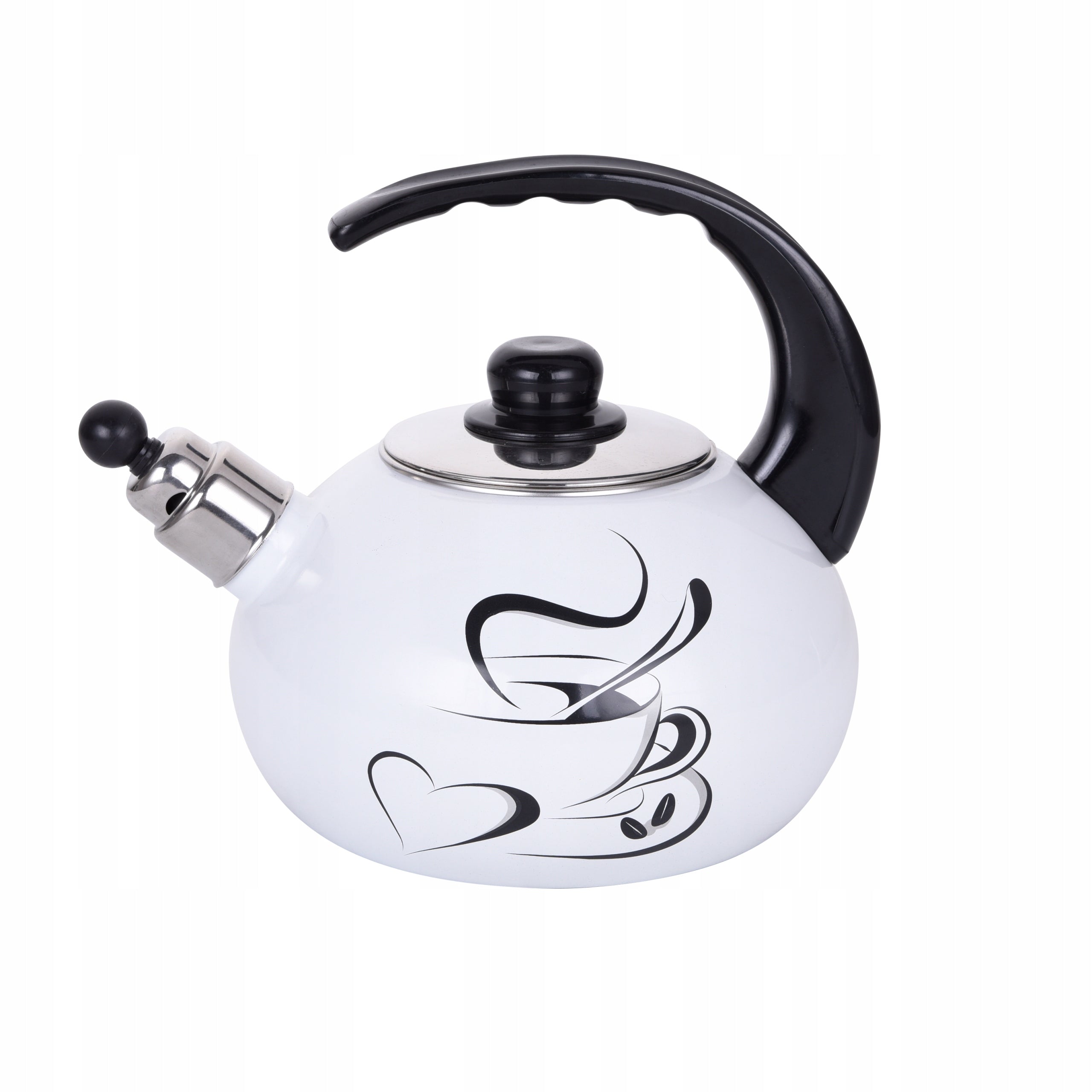 Traditional enamelled steel kettle Kamille 2,5 l multicolor 1036