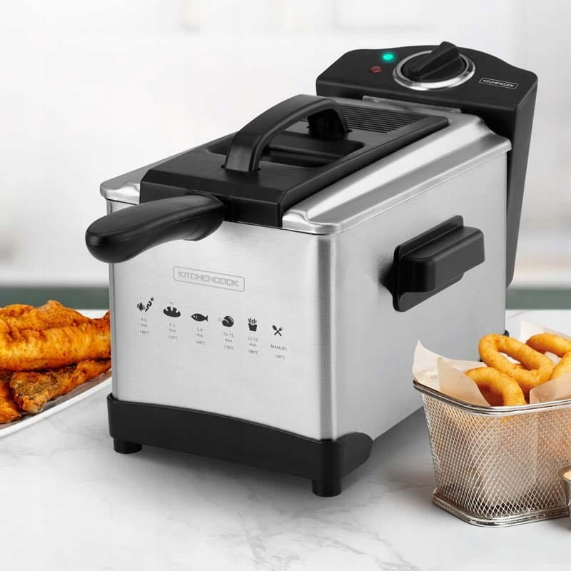Traditional fryer INOX 3l Kitchencook FRY PLUS Manufacturer code FRY PLUS