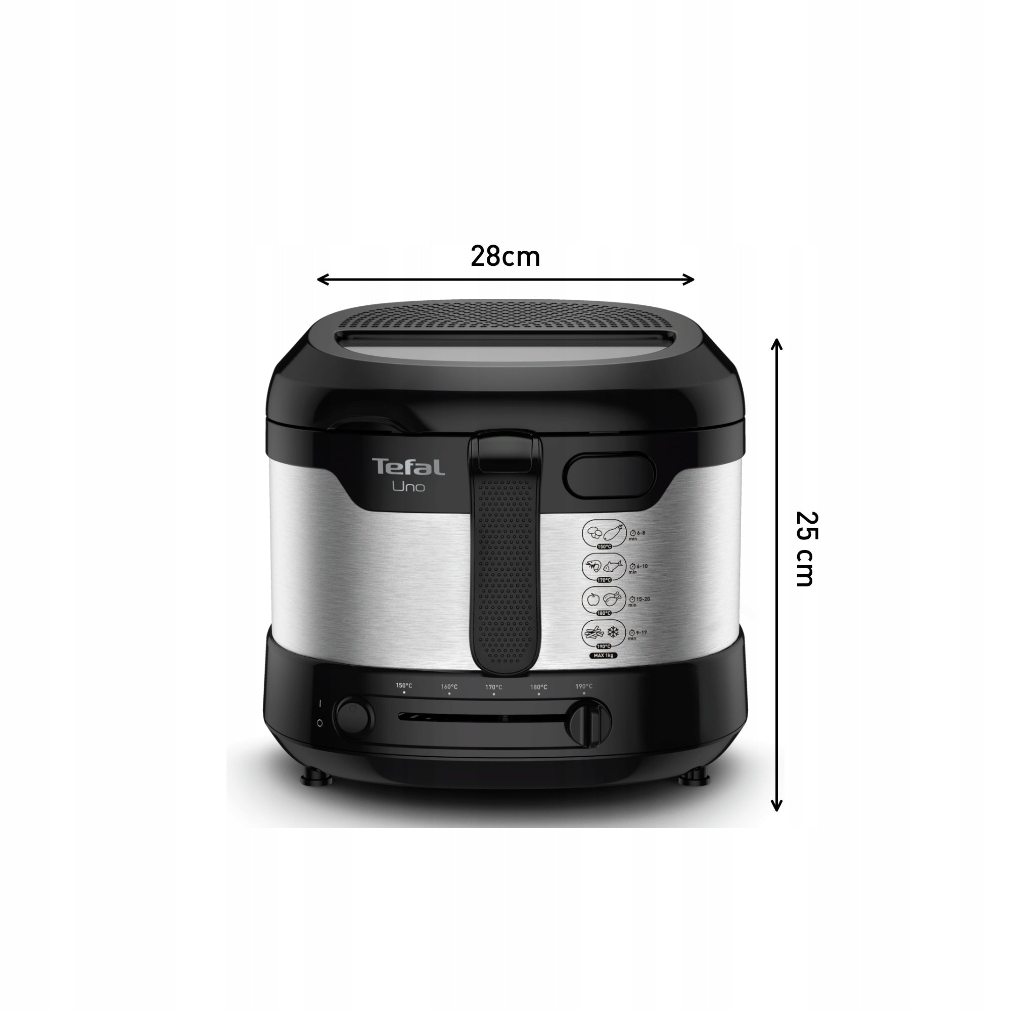 Traditional fryer TEFAL Uno 1kg FF215D for Frying 1600 W EAN (GTIN) 3045386381807