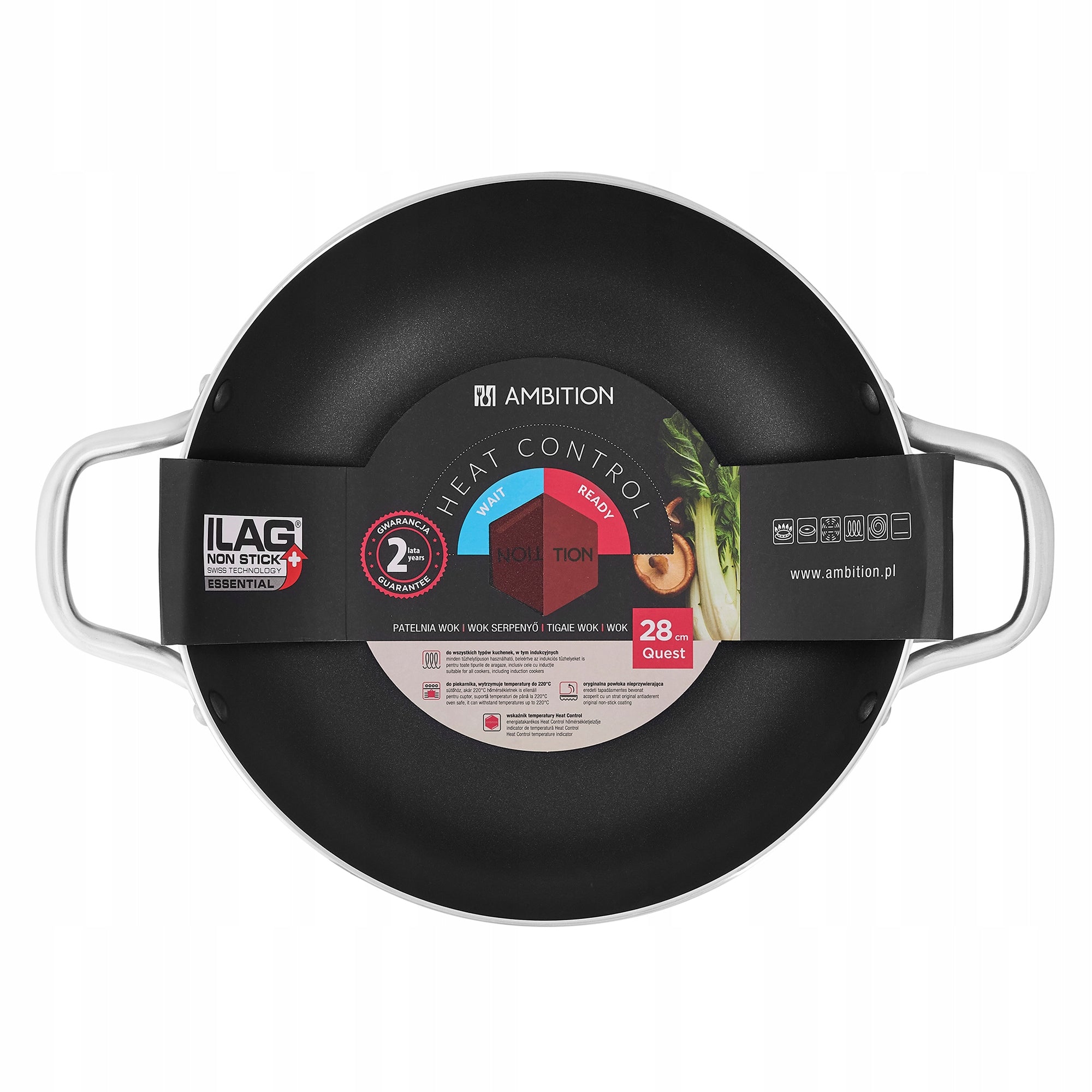 Traditional frying pan Ambition Quest 28 cm non-stick (non-stick) Manufacturer code 813236