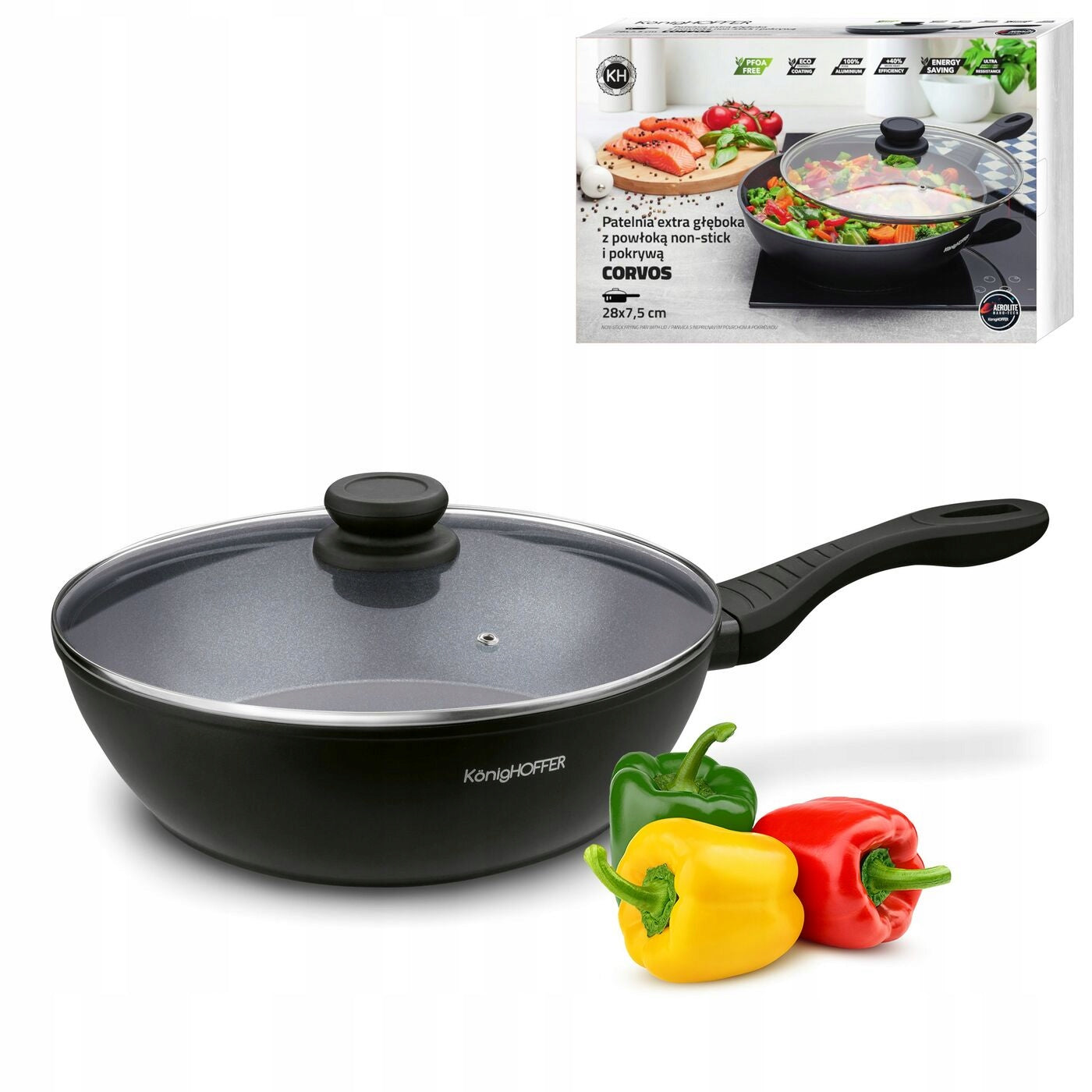 Traditional frying pan Konighoffer Corvos 28 cm non-stick (non-stick)
