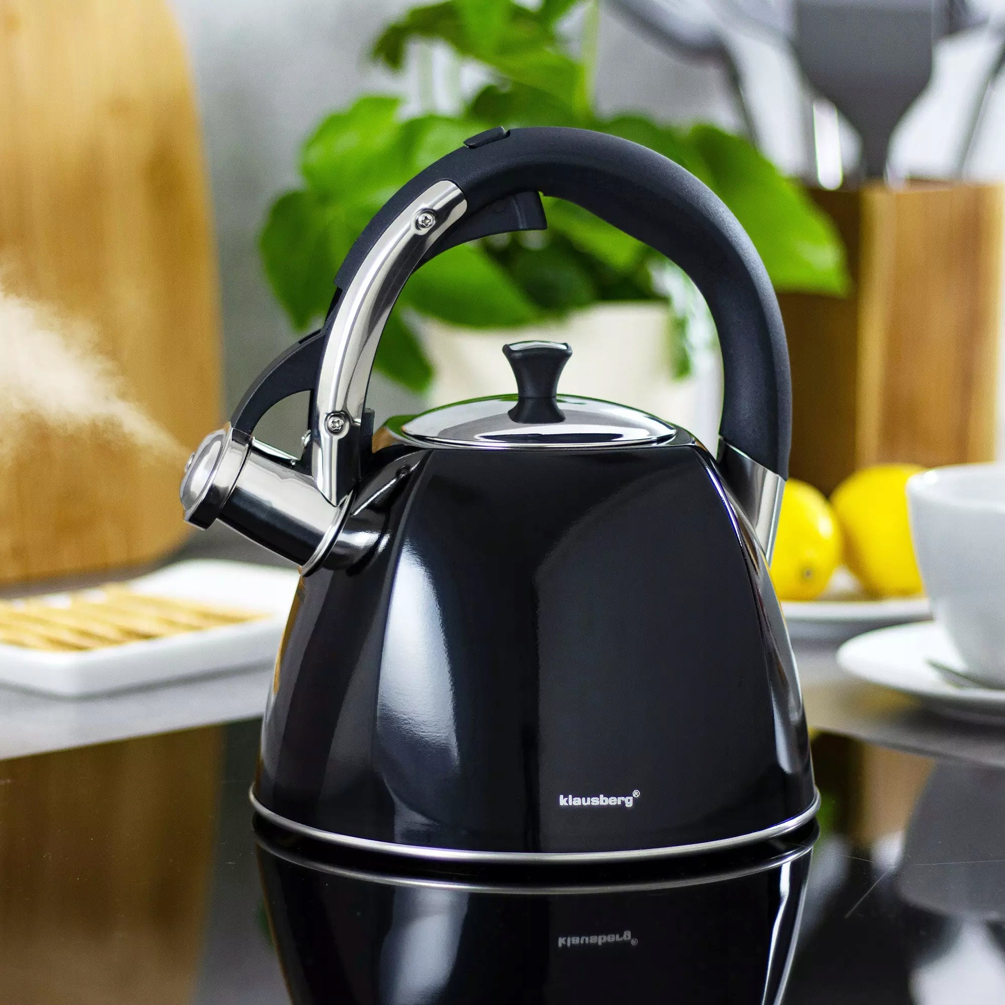 Traditional kettle, 2,2l black Klausberg Brand Klausberg