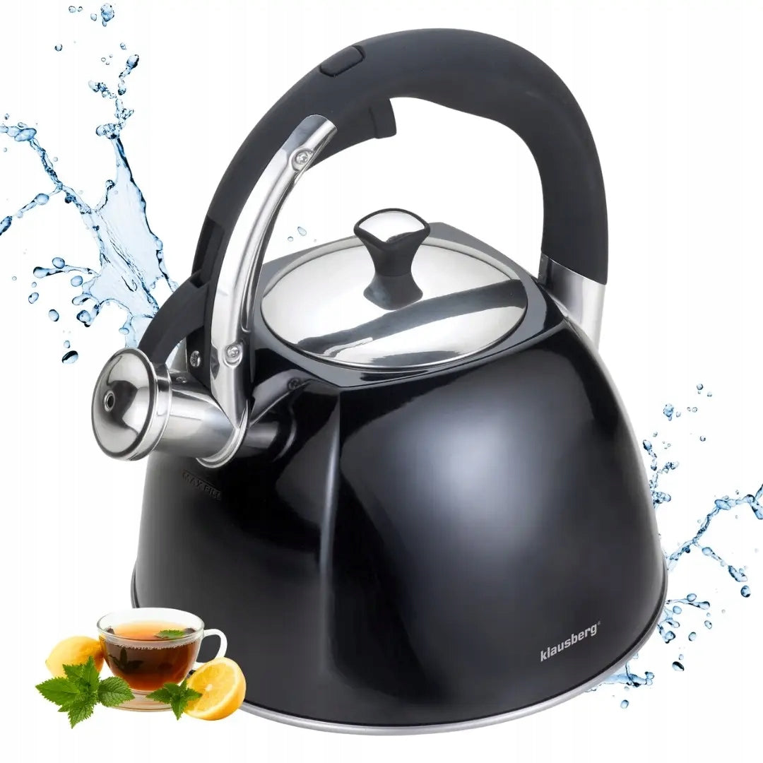 Traditional kettle, 2,2l black Klausberg