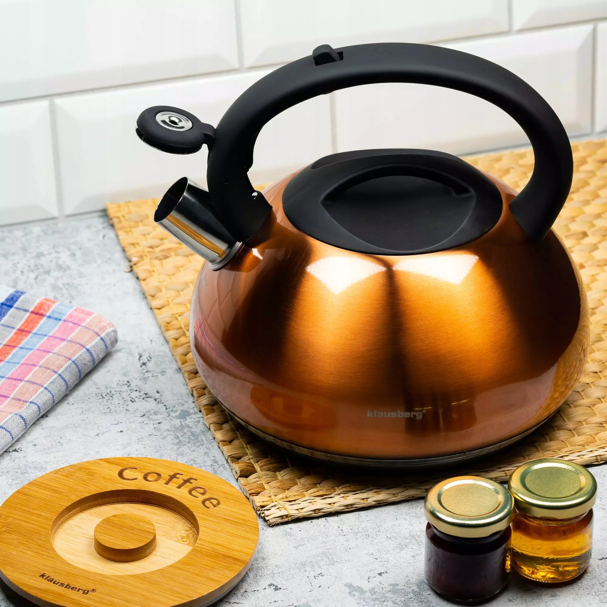 Traditional kettle 2,7l, copper Klausberg Brand Klausberg