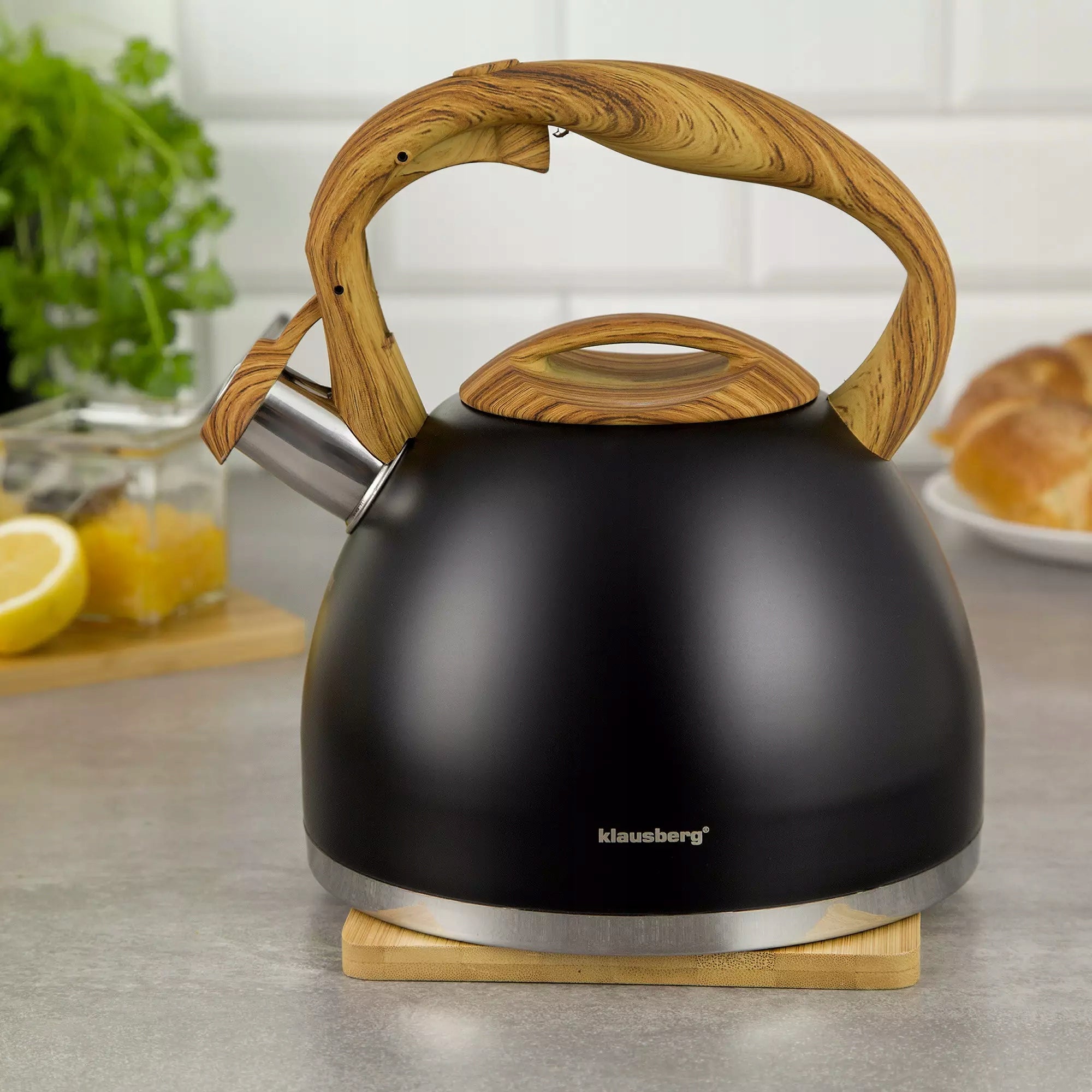 Traditional kettle 3l, black Klausberg Brand Klausberg