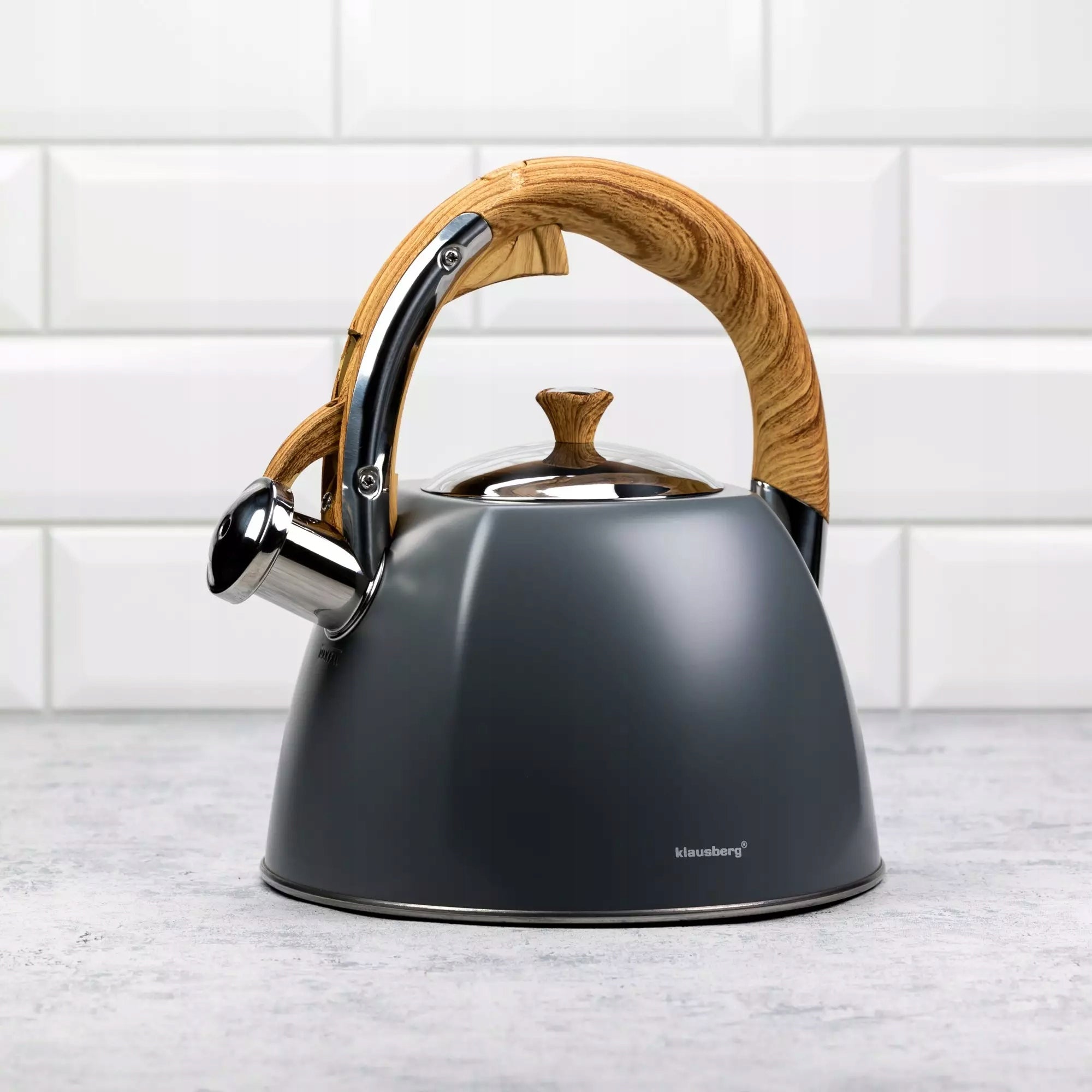 Traditional kettle 3l grey Klausberg Kind traditional kettle