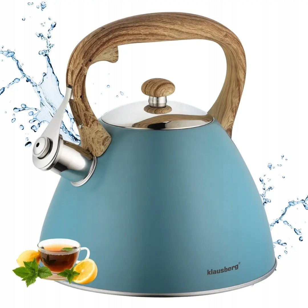 Traditional kettle 3l, turquoise Klausberg