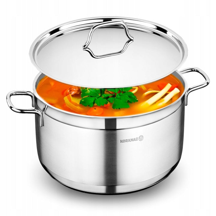 Traditional pot 5,5L with lid 24 cm KORKMAZ ALFA gas induction