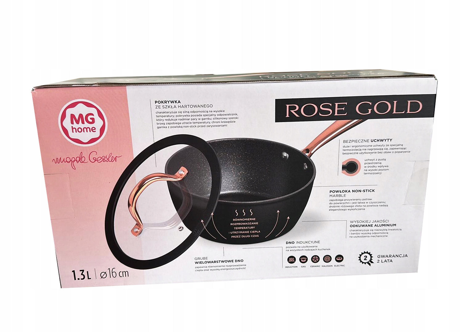 Traditional pot MG home Rose Gold 1,3 l EAN (GTIN) 5903849204606