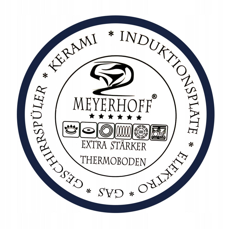 Traditional steel Meyerhoff kettle 2 l, shades of gray and silver Brand Meyerhoff