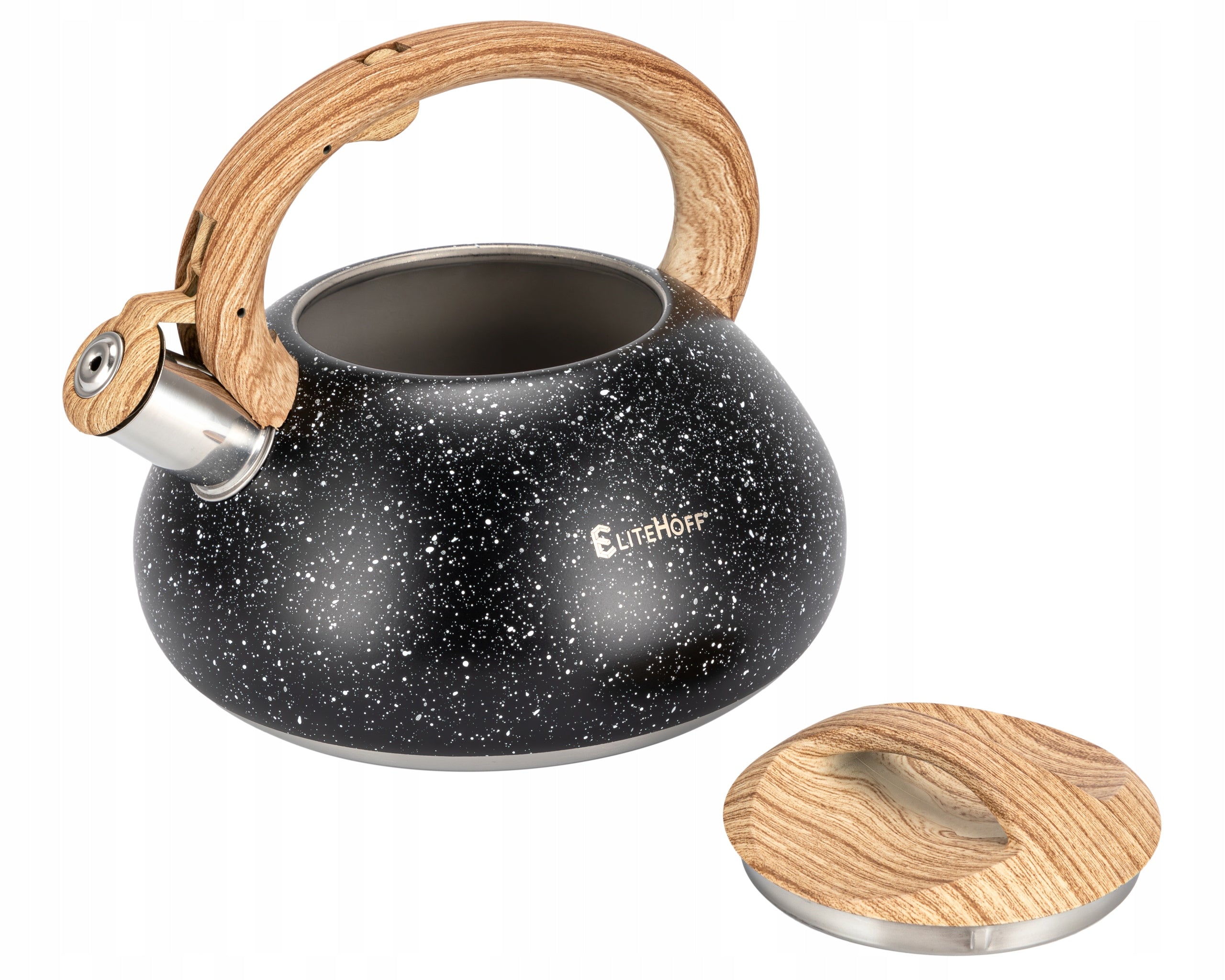 Traditional steel kettle Elitehoff 3 l brown, black Packaging status original