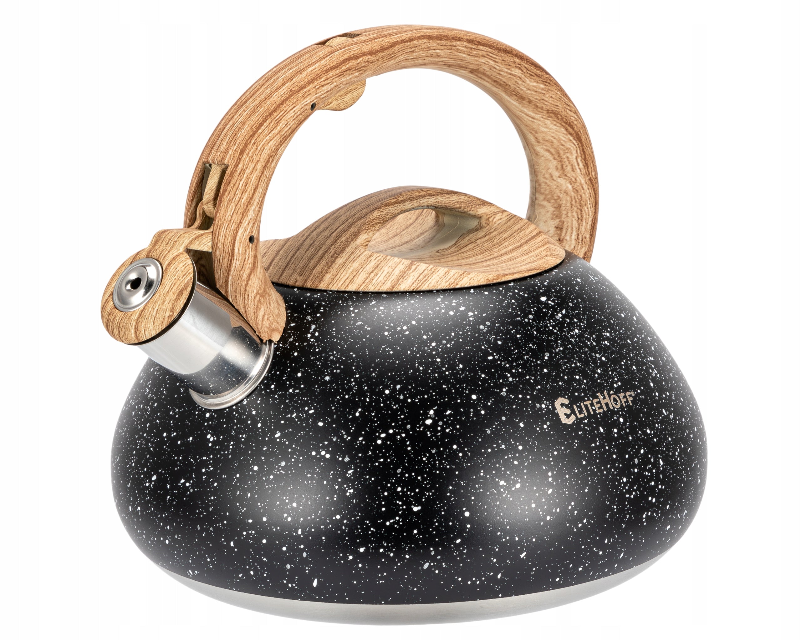 Traditional steel kettle Elitehoff 3 l brown, black