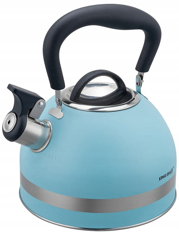 Traditional steel kettle Kinghoff 1,8 L BLUE Induction GAS KH-1857
