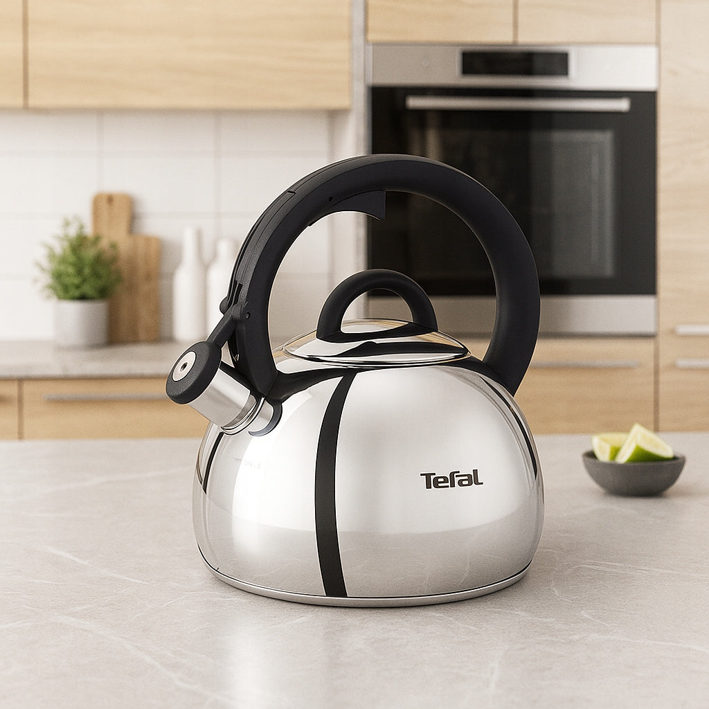 Traditional steel kettle TEFAL N4180310 with whistle for Gas Induction Manufacturer code N4180310