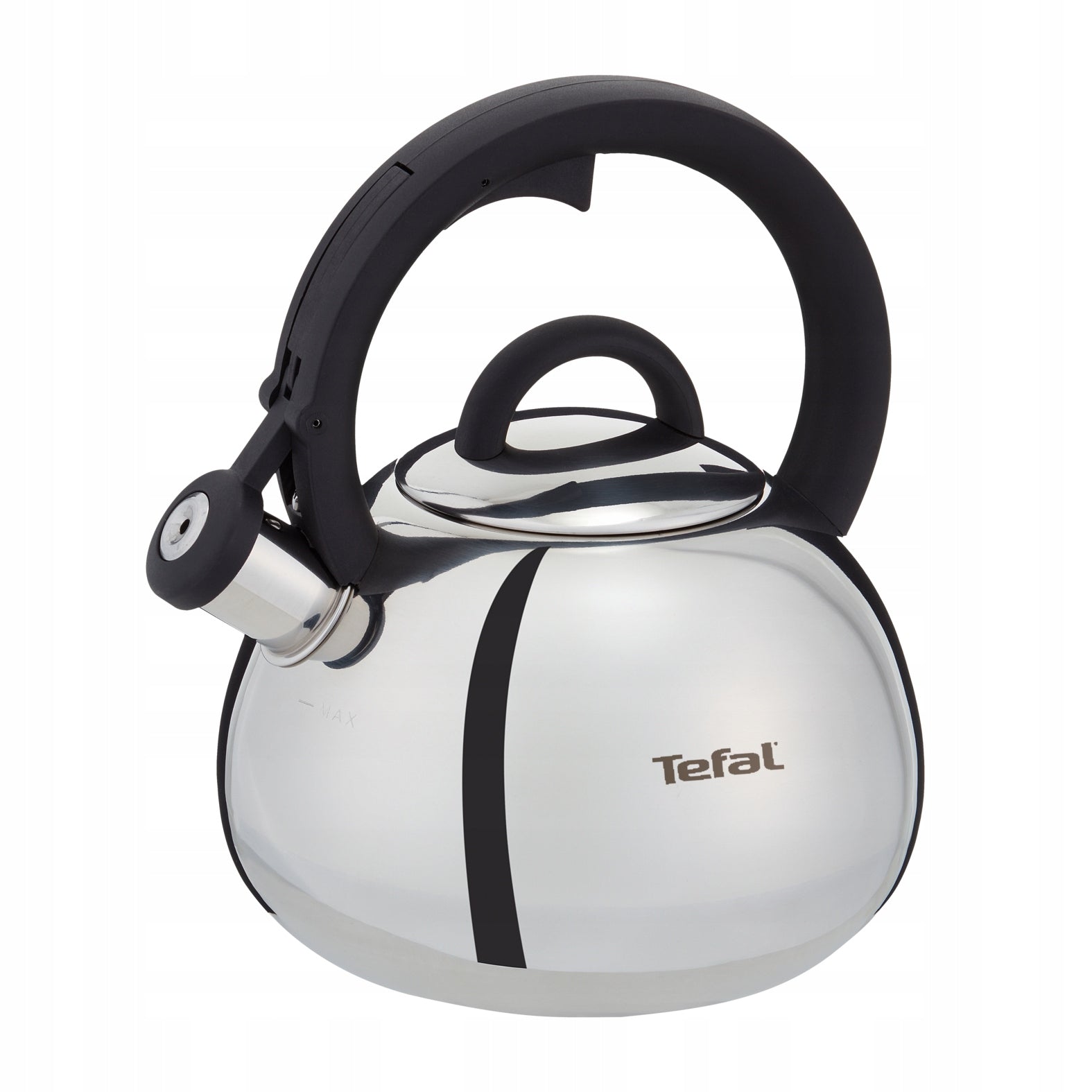 Traditional steel kettle TEFAL N4180310 with whistle for Gas Induction