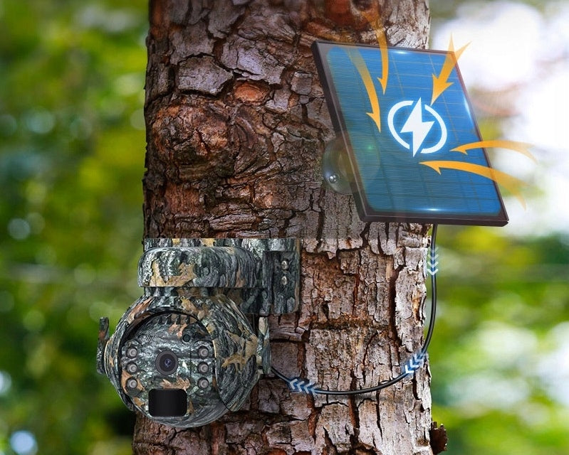 Trail Camera Forest Camera Rotating GSM LTE SOLAR for SIM card preview on tel Packaging status original