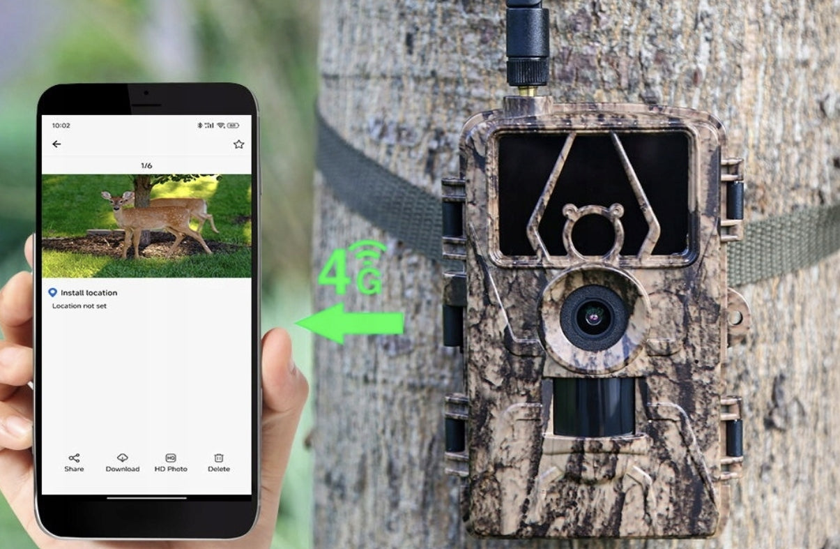 Trail Camera forest hunting camera 4G application 8K with POLISH MENU Manufacturer code FOTOPUŁAPKA KAMERA LEŚNA MYŚLIWSKA 4G