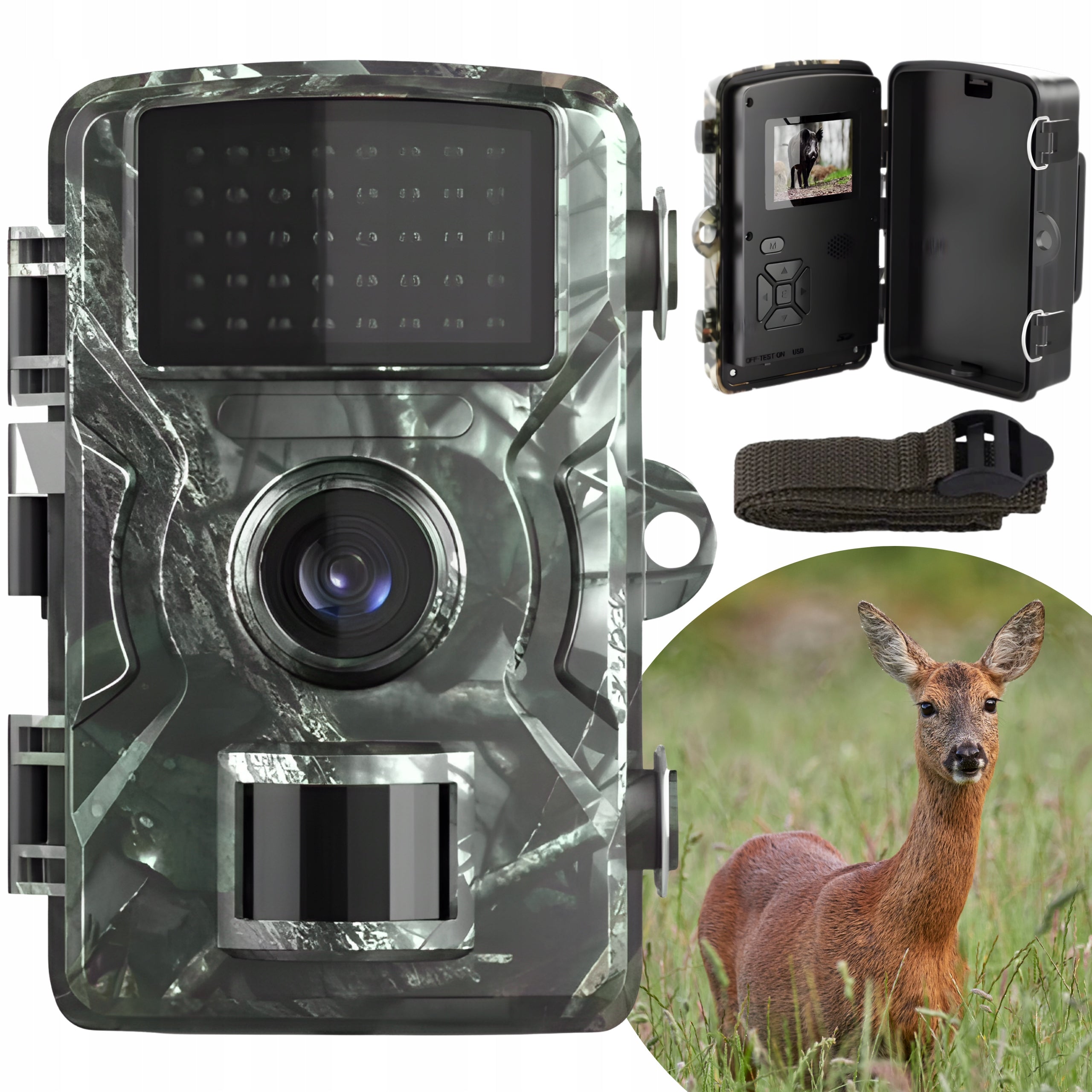 Trail Camera hunting forest camera 16 Mpx Full HD IP66 USB CABLE