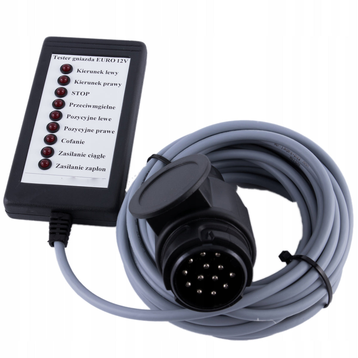 Trailer Socket Tester, Hook Connectors - EURO 13PIN