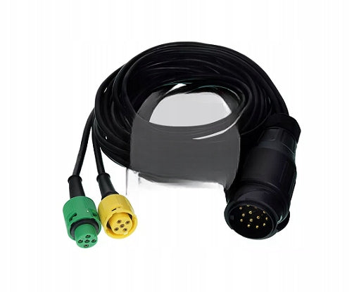Trailer electrical wiring harness,plug 13/12V,2X BAJONET 5 PIN + cable 5,5M