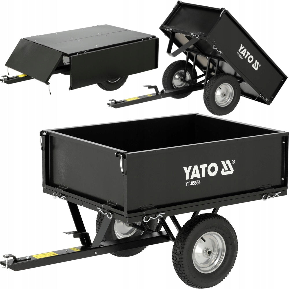 Trailer garden tractors tipper trolley 235 l trailer Yato Packaging status original